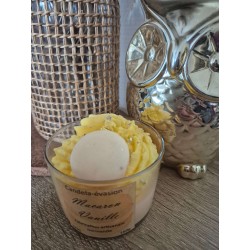 Bougie macaron vanille