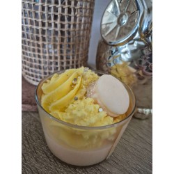 Bougie macaron vanille