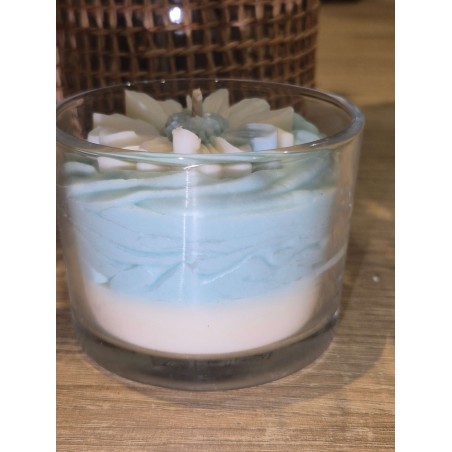 Bougie fleurs de coton