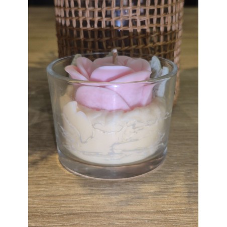 Bougie Rose Vanillé