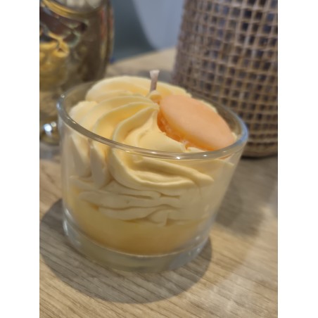 Bougie macaron vanille