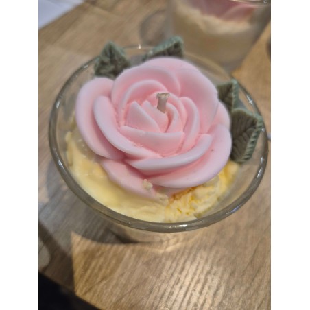 Bougie Rose Vanillée