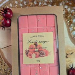Tablette fondante fruits rouges